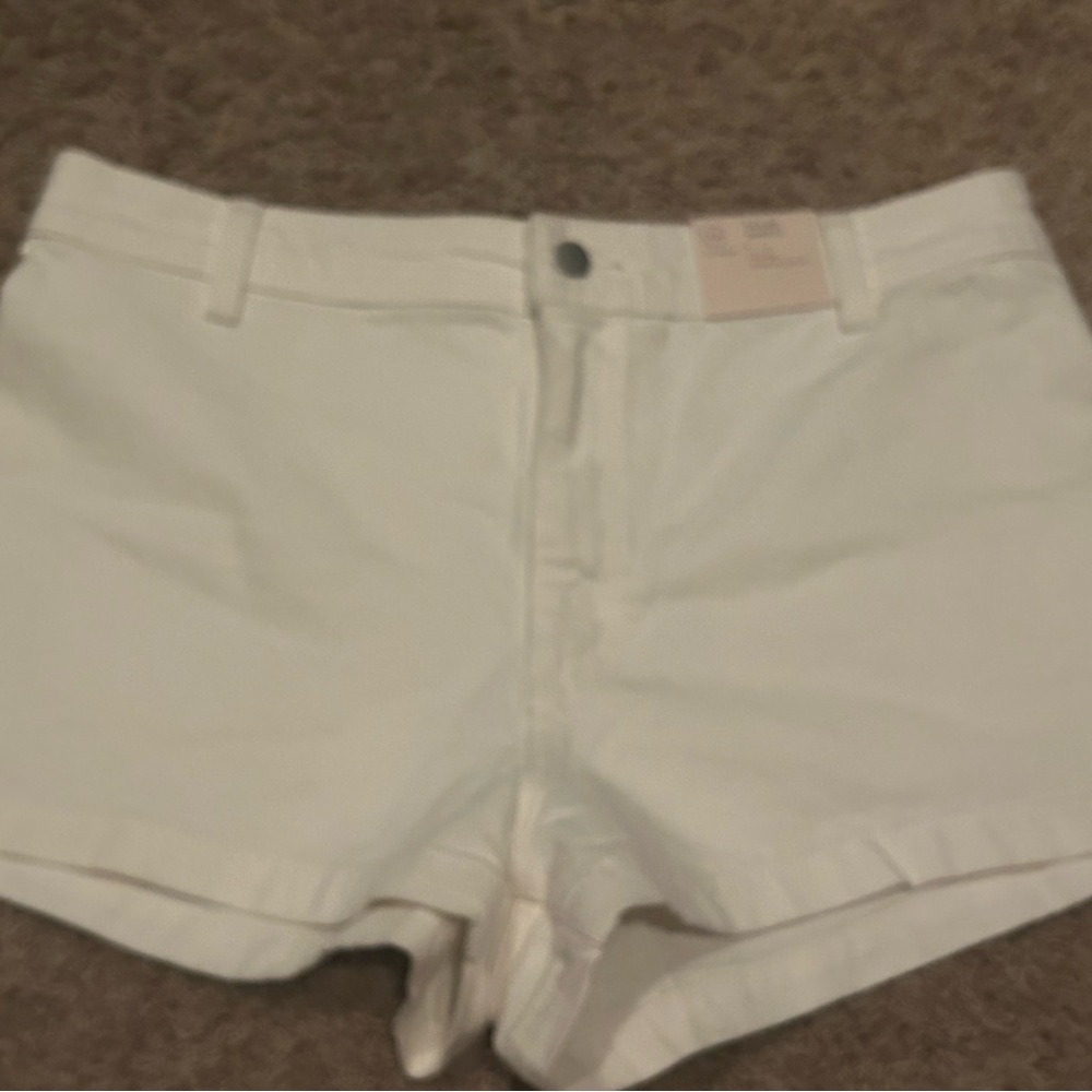 Target Universal Thread Cream High-Rise Jean Sailor Shorts